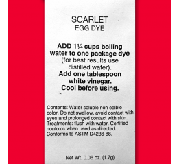 Барвник для писанок Scarlet Яскраво червоний